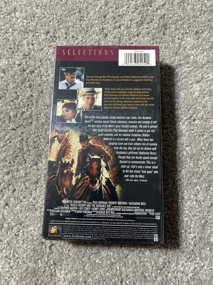 Butch Cassidy and The Sundance Kid VHS NEW and Sealed 1997 20th Century FOX - Image 2 of 4