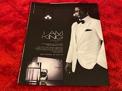 PEEP07 MAGAZINWERBUNG 11X8'' I AM KING SEAN JOHN DUFT