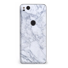 Google Pixel 2 Skins Decal Wrap Grey White Standard Marble