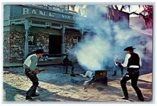 C1950s Gun Shooting In Bank Of Six Gun Territory Silver Springs Fl Postcard