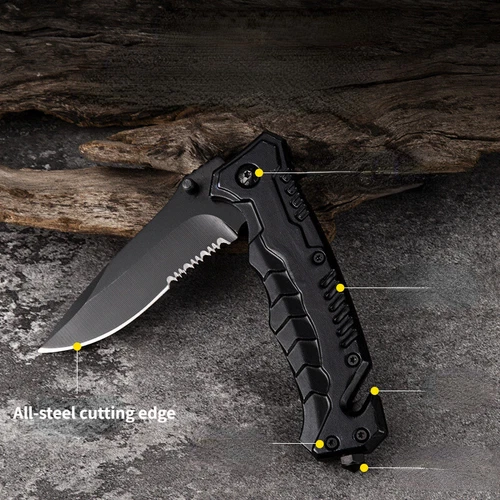 folding knife pocket knife Spring open Assist survival hunting tactical knife - Bild 3 von 9