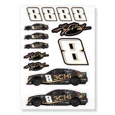 Kyle Busch #8 Chevrolet Nascar A4 Printed Vinyl Decal Sticker High Quality Kit