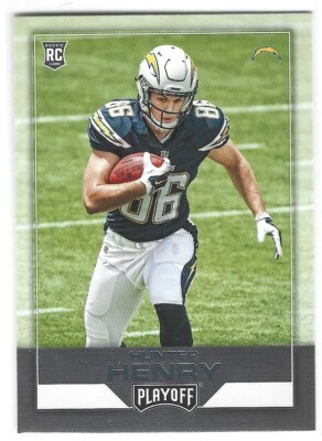 HUNTER HENRY 2016 PLAYOFF ROOKIE CHARGERS PATRIOTS ARKANSAS RAZORBACKS O2