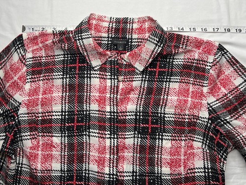 Talbots Größe L Bluse cremerot schwarz Hundstooth langarm geknöpft gebraucht - Bild 5 von 10