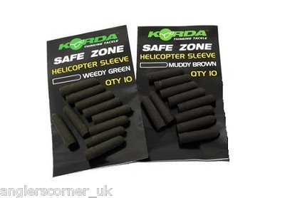Korda Safe Zone Helicopter Sleeve / Heli Rubber / Green / Brown