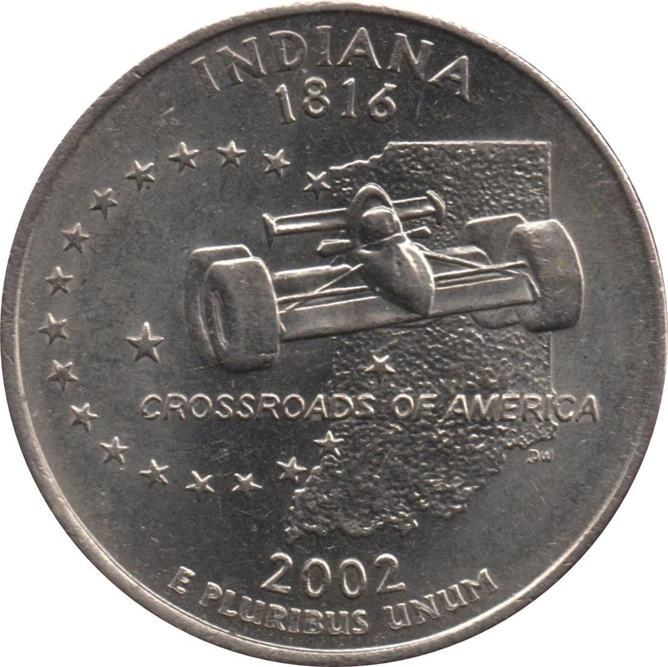 United States | 1/4 Dollar Coin | George Washington | Racecar | 2002 - Image 2 of 4