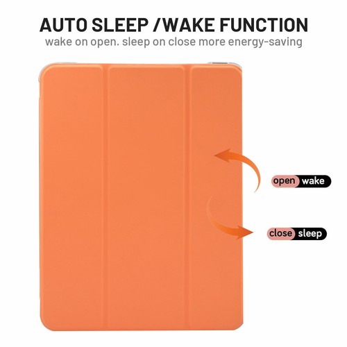 Smart Leather Stand Tri-Folded Clear Back Case Cover For iPad Air 4th 10.9" 2020 - Picture 12 of 35