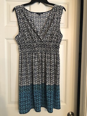 Max Edition Women's Black & Blue Maxi Dress XL | eBay