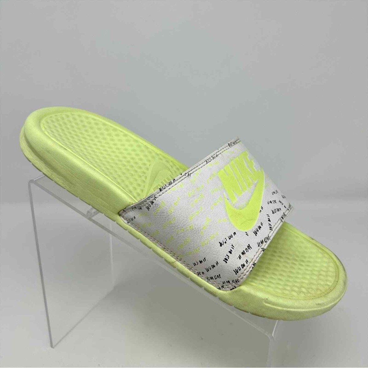 nike benassi slides yellow