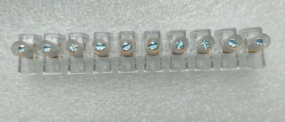 INTERCABLE MORSETTI UNIPOLARI SINGLE POLE TERMINAL BLOCKS 1.5MM 450V LOT OF 3 - image 3 of 4