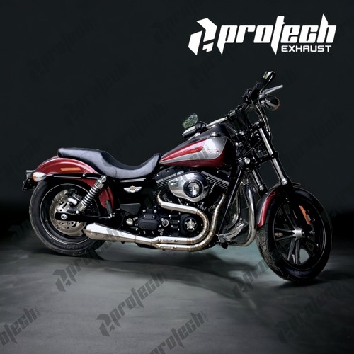 2-1 Exhaust Harley-Davidson Dyna CVO Fat Bob FXDFSE Pipes - Picture 3 of 3