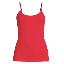 Time and Tru Womens Adjustable Strap Cami Medium 8-10 New with Tags Red Soft