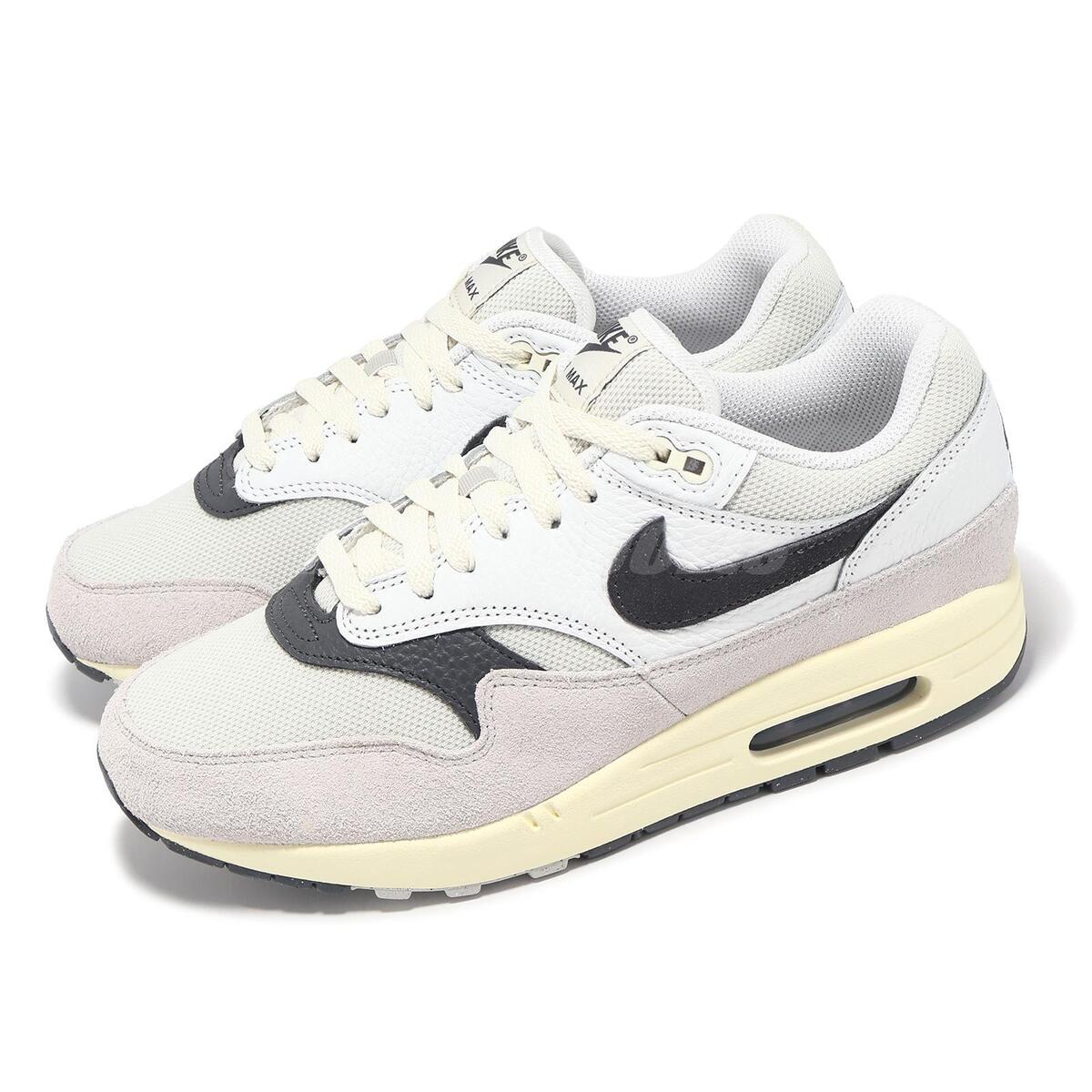 Nike Air Max 1 Light Bone Iron Grey Men LfieStyle Casual Nike Air Max 1 Light Bone Iron Grey Men LfieStyle Casual