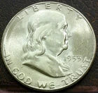 US 1953-S Franklin Half Dollar **