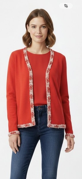 Women Escada Sweater White Cotton 36