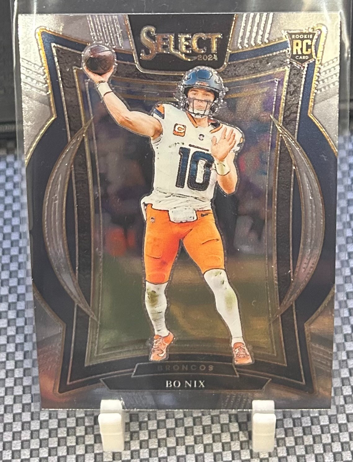 Bo Nix 2024 Panini Select (RC) Concourse Level Base #30 Denver Broncos