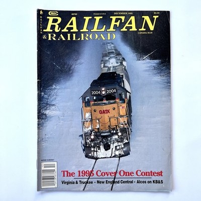 Railfan & Railroad Magazin - Dezember 1995 - USA Train Eisenbahn