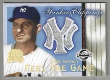 Tommy Henrich - 2000 Fleer Greats of the Game Yankees Clippings Jersey