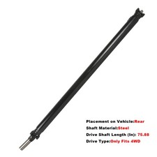 Rear Drive Shaft Assembly For 1994-03 Chevrolet S10 S15 Gmc Sonoma 4.3l 65-9371
