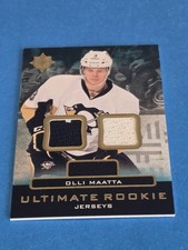 OLLI MAATTA - 2013-14 UPPER DECK ULTIMATE ROOKIE JERSEYS JERSEY CARD #URJ-OM. rookie card picture