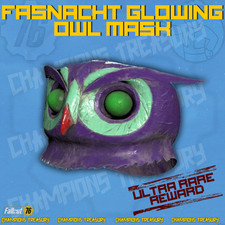 FALLOUT 76 PC FASNACHT GLOWING OWL MASK