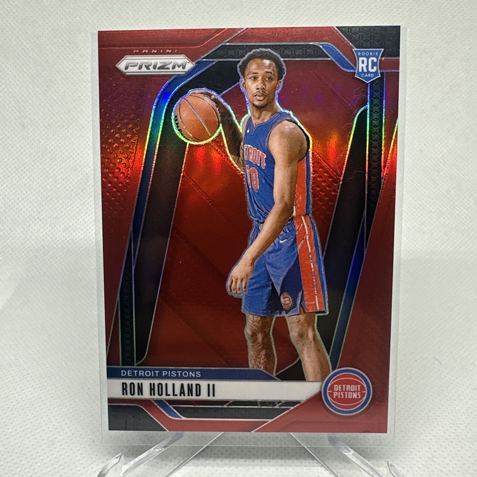 Ron Holland II 2024/25 Panini Prizm #269 Rookie Red Prizm /299 Detroit Pistons