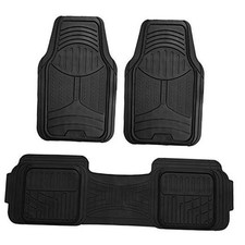 Car Floor Mats - Heavy-Duty Rubber Floor Mats for Cars, Universal Fit Black
