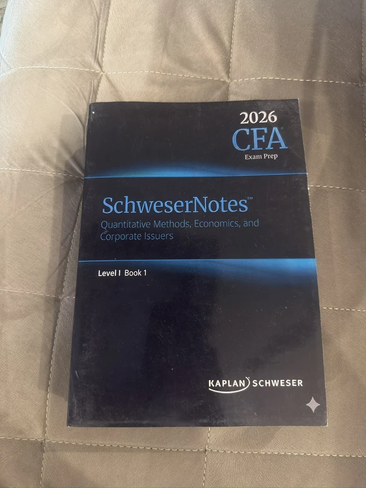 CFA Level 1 Kaplan Schweser 2026 Complete Set (Printed) - Image 3 of 3