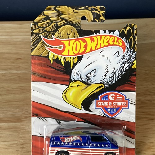 Hot Wheels Custom '77 Dodge Van 4/10 - Stars & Stripes - Picture 3 of 11