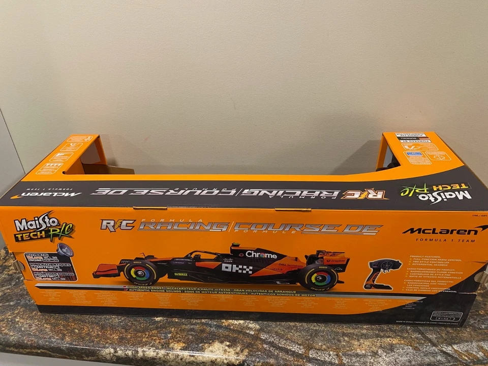 Maisto McLaren Formula 1 R/C Car *1/10 MCL38 LANDO 21in Car Battery+Rechargable - Image 4 of 4