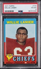 1971 TOPPS #114 WILLIE LANIER PSA 4