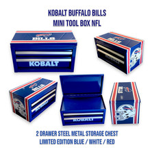 Kobalt Buffalo Bills Mini Tool Box Nfl 2 Drawer Steel Metal Storage Chest
