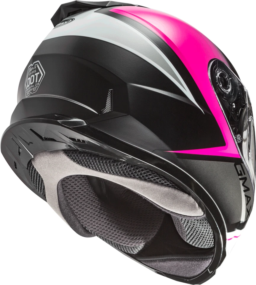 CASCO DE NIEVE GRANIZO GMAX FF-49S CON ESCUDO ELÉCTRICO NEGRO/ROSA/BLANCO TALLA XL - G4491347 Foto 4 de 4