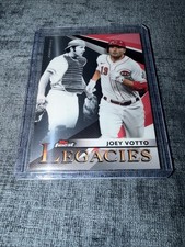 2021 Finest LEGACIES Joey Votto Cincinnati Reds w/ Johnny Bench FL-JV