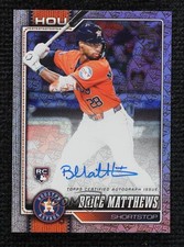2026 Topps Series 1 75 Years of Topps Auto 59/75 Brice Matthews #132 Auto 1t6i