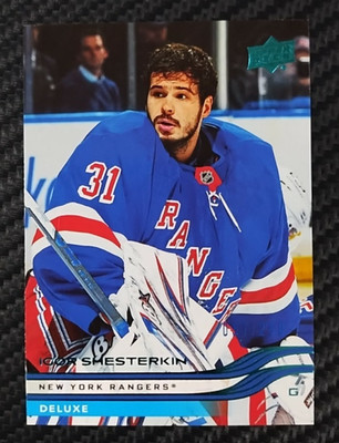 2025-26 Upper Deck S2 Igor Shesterkin Blue 057/250 Deluxe SP RANGERS #365