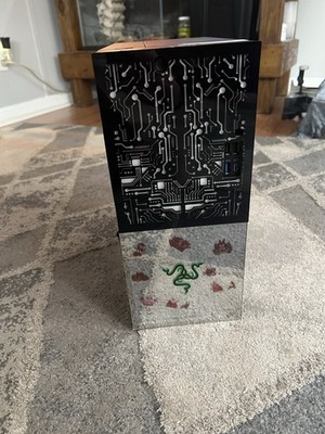 Razer Black Desktop Tower PC with Circuit Design Front Panel, HDMI, USB