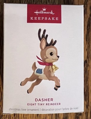 2025 Hallmark Keepsake DASHER Eight Tiny Reindeer #1 ornament 1st in series NEW