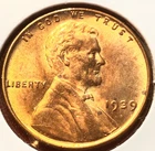 1939-P Lincoln Wheat Cent Penny GEM RED BU From an Original Bank Roll