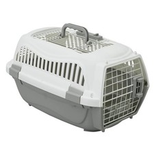 Medium Pet Carrier Top Loading Cat Dog Travel Crate Dual Door 51.5cm
