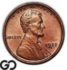 1928-D Lincoln Cent Wheat Penny, Beautiful Gem BU++