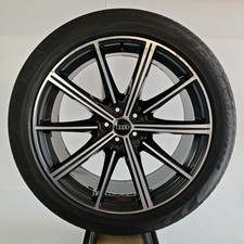 GENUINE AUDI Q7 4M 21" 9.5J BLACK DIAMOND CUT ALLOY WHEEL 4M0601025CC /29C