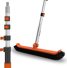 Pool Brush with Pole, 16FT Heavy Duty Telesco...