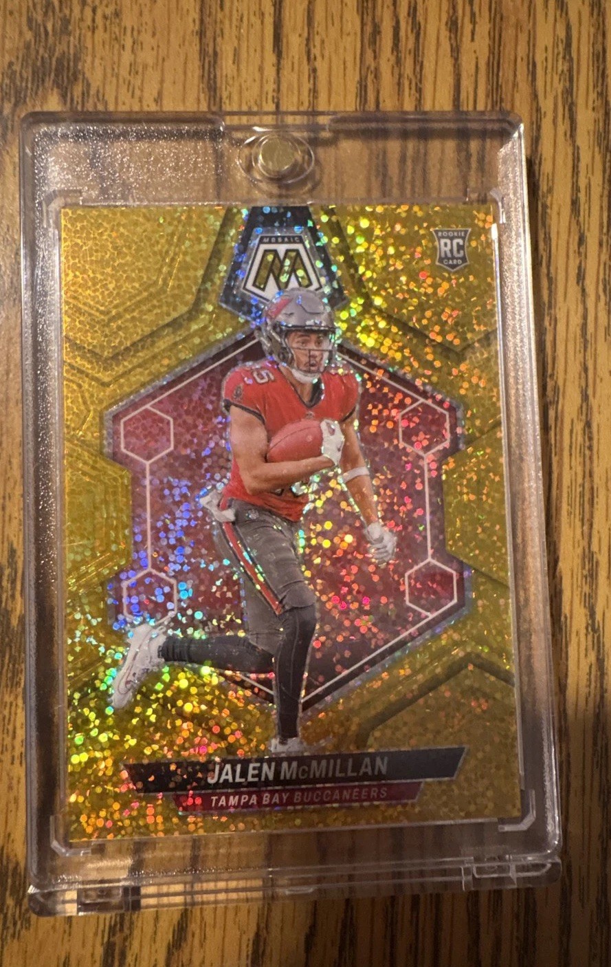 2024 Panini Mosaic - Rookies Jalen McMillan #373 Gold Sparkle Prizm /24 (RC)