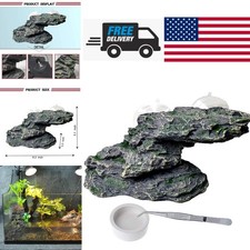 Basking Platform for Turtles Medium Size 8.2 Inch Resin Floating Dock Decoration