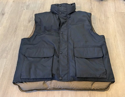 #ad Cabelas Premier Northern Goose Down Full Zip Chore Vest Blue Mens XL $22.99