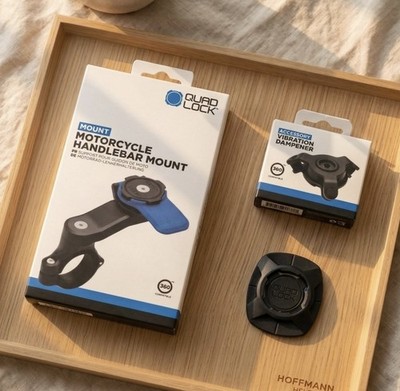   Quad Lock Lenkerhalterungs Set + Dämpfer + Universal-Adapter Neu 
