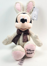 Disney Store 2024 Easter Mickey Mouse Bunny Plush 18" Corduroy Suit NWT