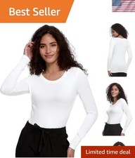 Women Long Sleeve Underscrub Shirt Soft Elastic Breathable Comfortable