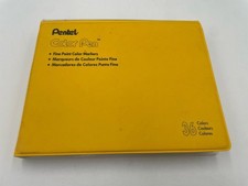 Vintage PENTEL 36 Colors Pens Fine Point Marker Set Original S360-36 Taiwan Rare
